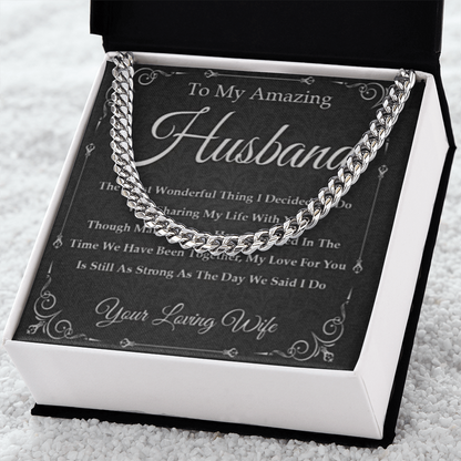 Best Gift For Husband . Cuban Link Chain