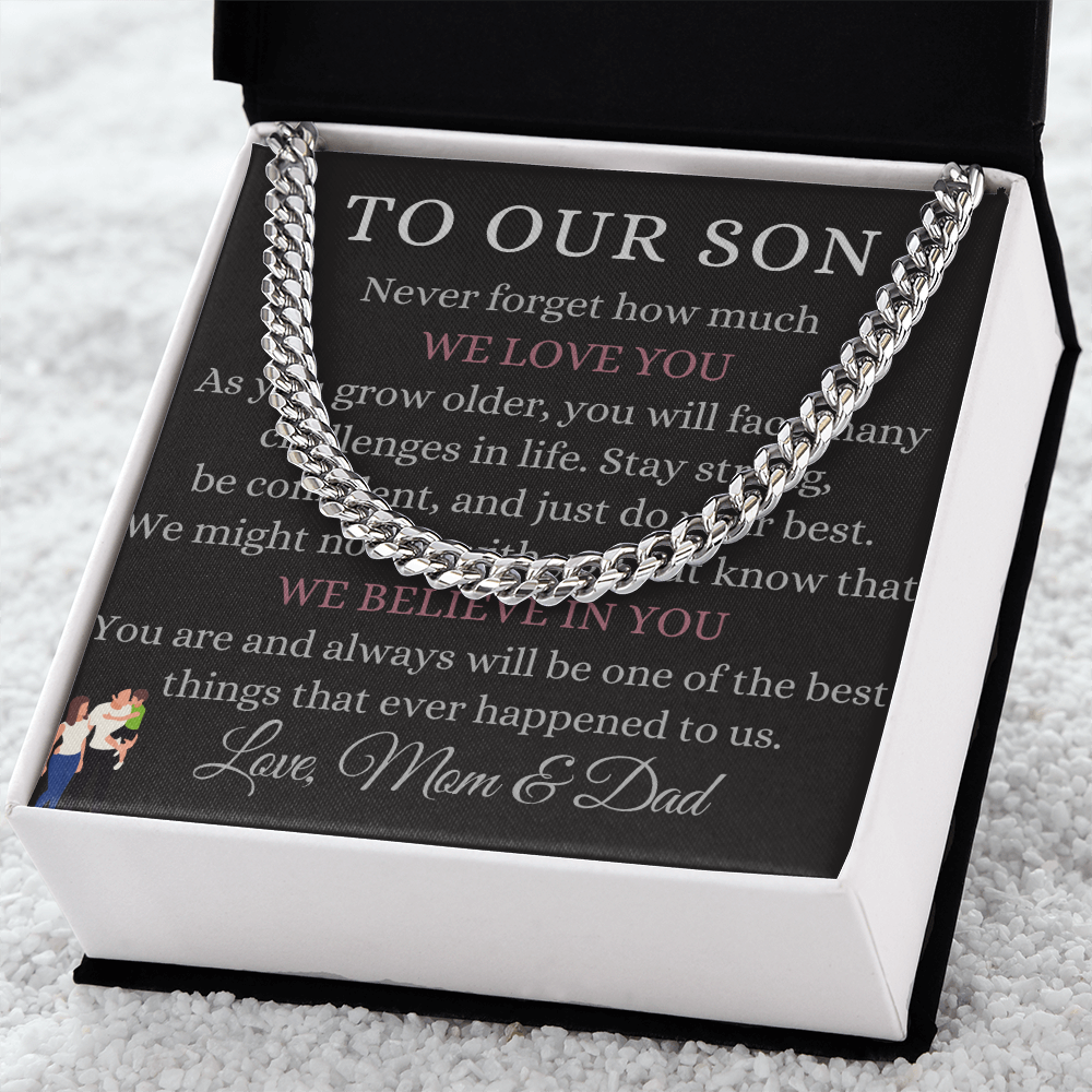 Best Gift For Son. Cuban Link Chain