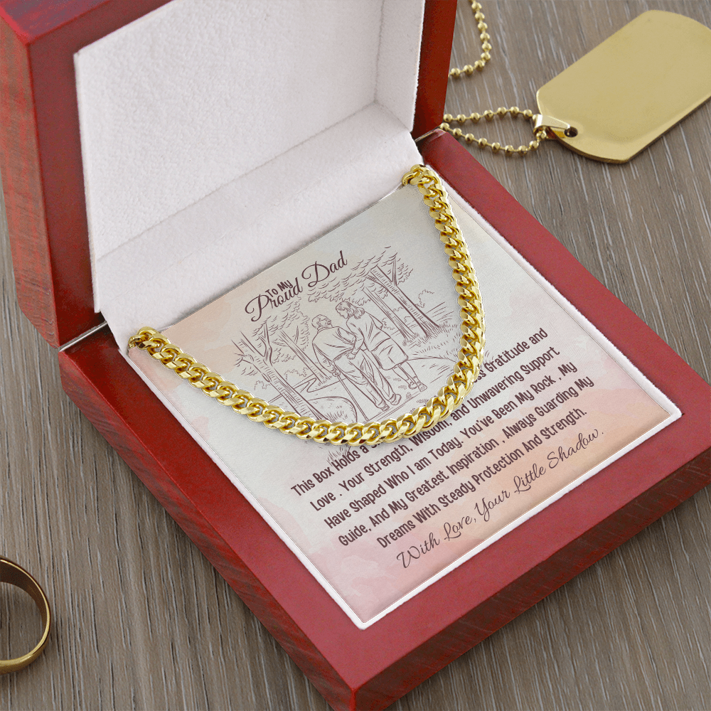 Best Gift From Daughter To Father. Cuban Link Chain