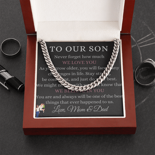 Best Gift For Son. Cuban Link Chain