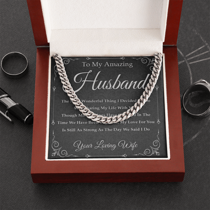 Best Gift For Husband . Cuban Link Chain