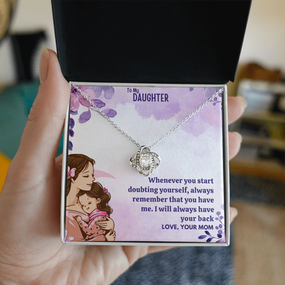 Best Gift For Daughter. Love Knot Necklace
