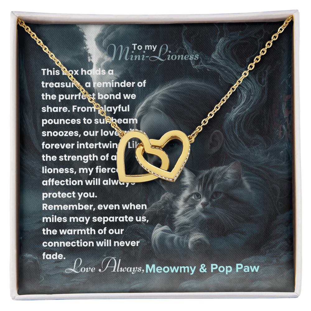 Best Gift For Daughter. Interlocking Hearts Necklace