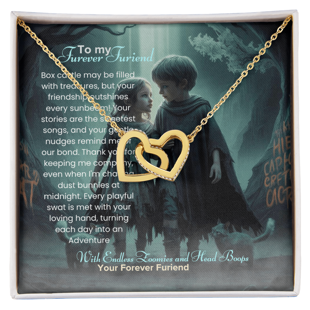 Best Gift For Friend . Interlocking Hearts Necklace