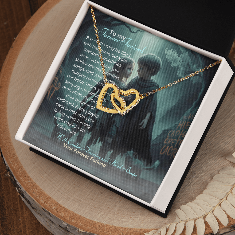 Best Gift For Friend . Interlocking Hearts Necklace