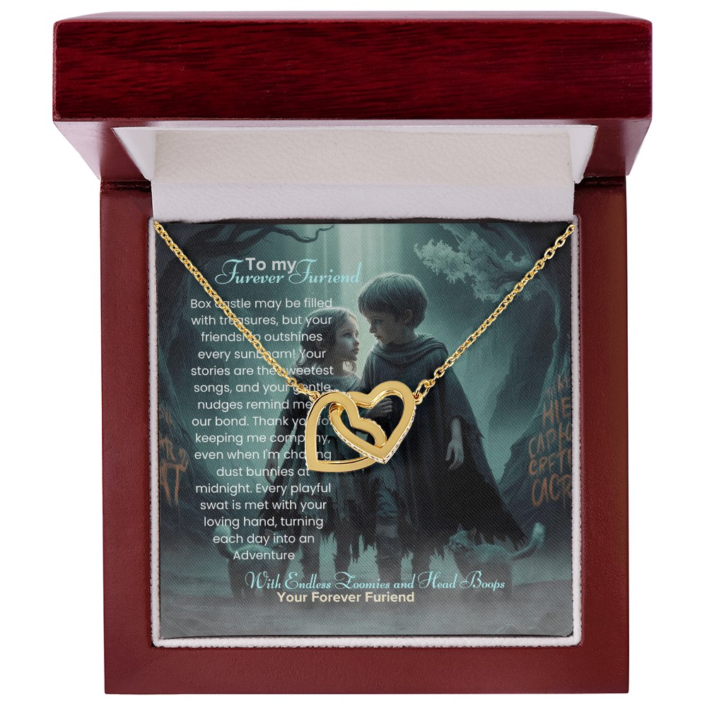 Best Gift For Friend . Interlocking Hearts Necklace