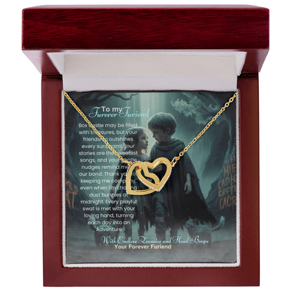 Best Gift For Friend . Interlocking Hearts Necklace