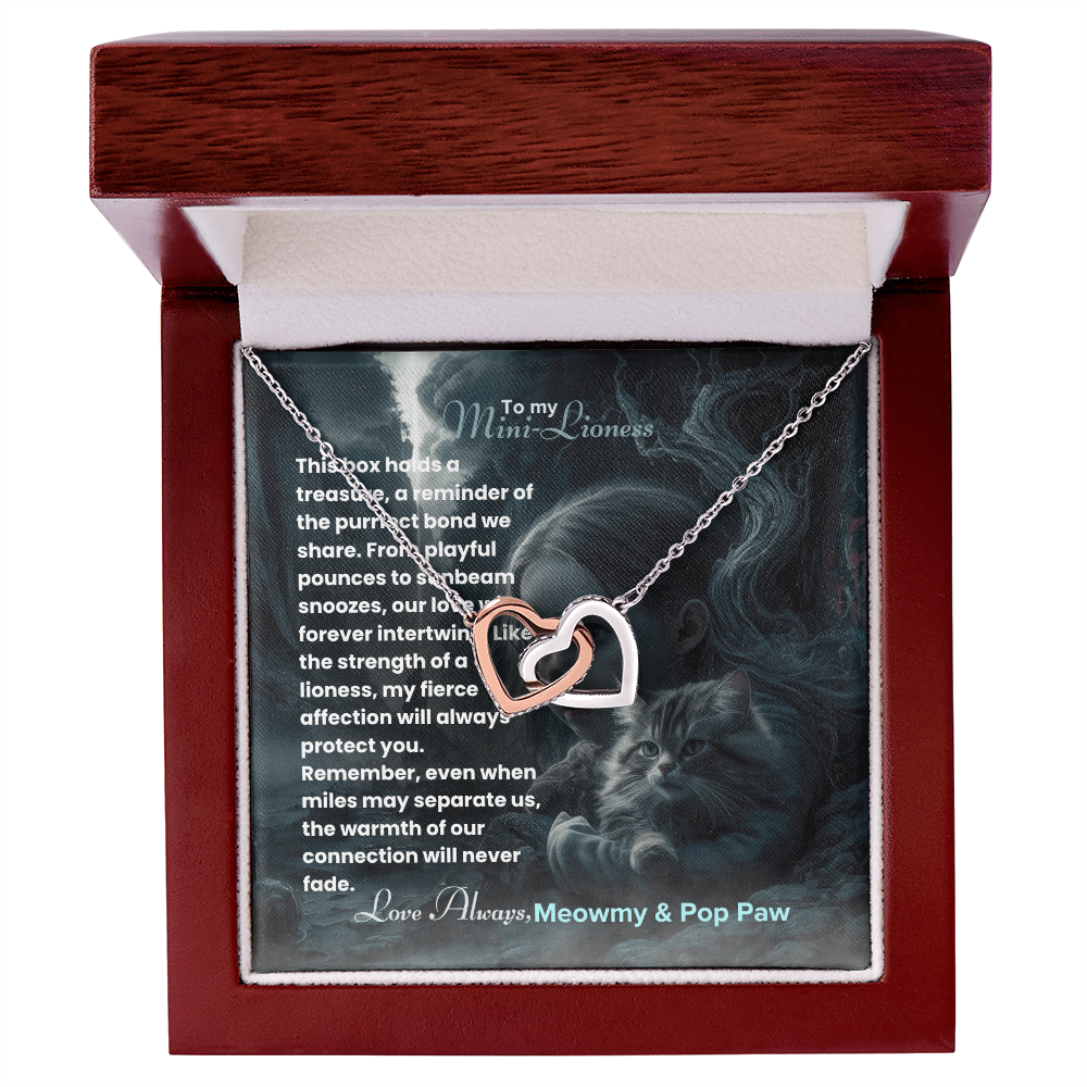 Best Gift For Daughter. Interlocking Hearts Necklace