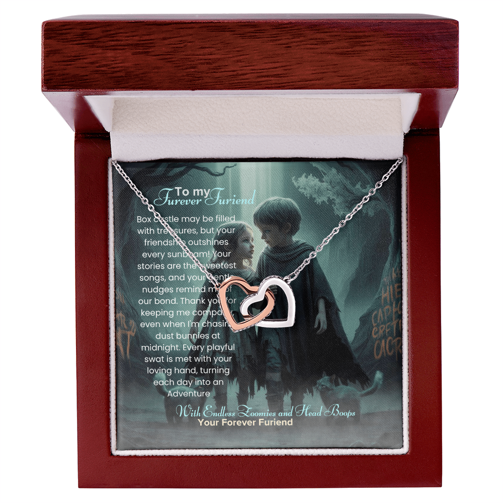 Best Gift For Friend . Interlocking Hearts Necklace