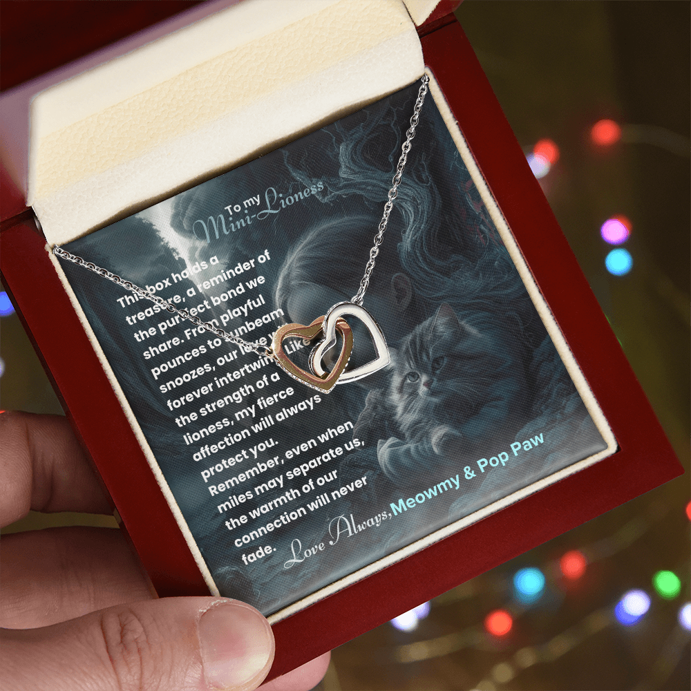 Best Gift For Daughter. Interlocking Hearts Necklace