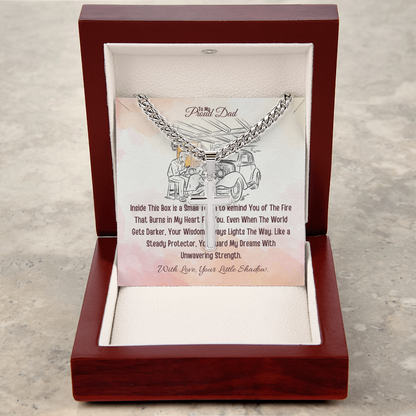 Best Gift From Son To Father. Cuban Link Chain with Artisan Cross