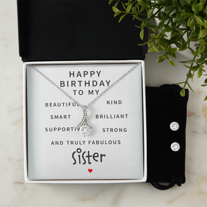 Best Gift For Sister . Alluring Beauty Necklace & Earring Set
