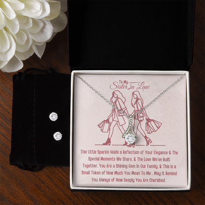 Best Gift From Sister To Sister In Law. Alluring Beauty Necklace & Earring Set