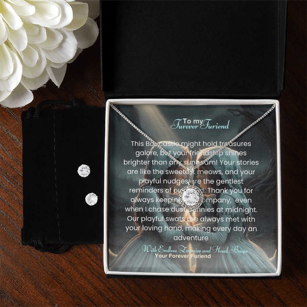 Best Gift For Friend . Eternal Hope Necklace & Earring Set