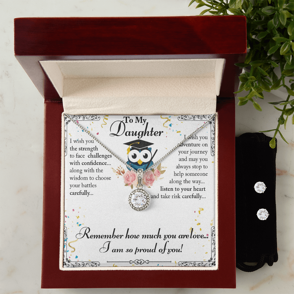 Best Gift For Daughter . Eternal Hope Necklace & Earring Set