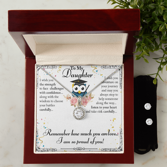 Best Gift For Daughter . Eternal Hope Necklace & Earring Set