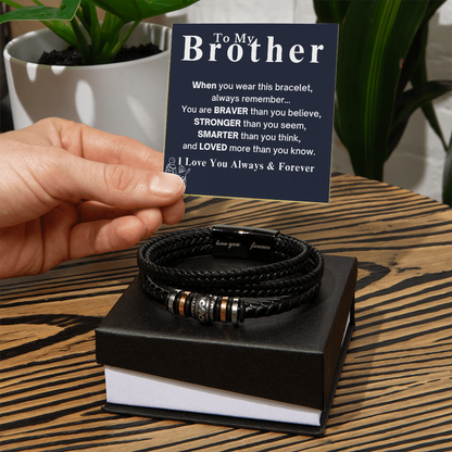 Best Gift For Brother . Love You Forever Bracelet