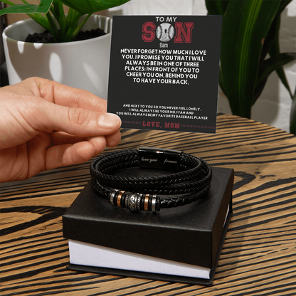 Best Gift For Son Love You Forever Bracelet with Message Card