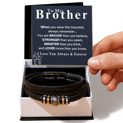 Best Gift For Brother . Love You Forever Bracelet