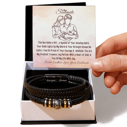 Best Gift For Husband. Love You Forever Bracelet