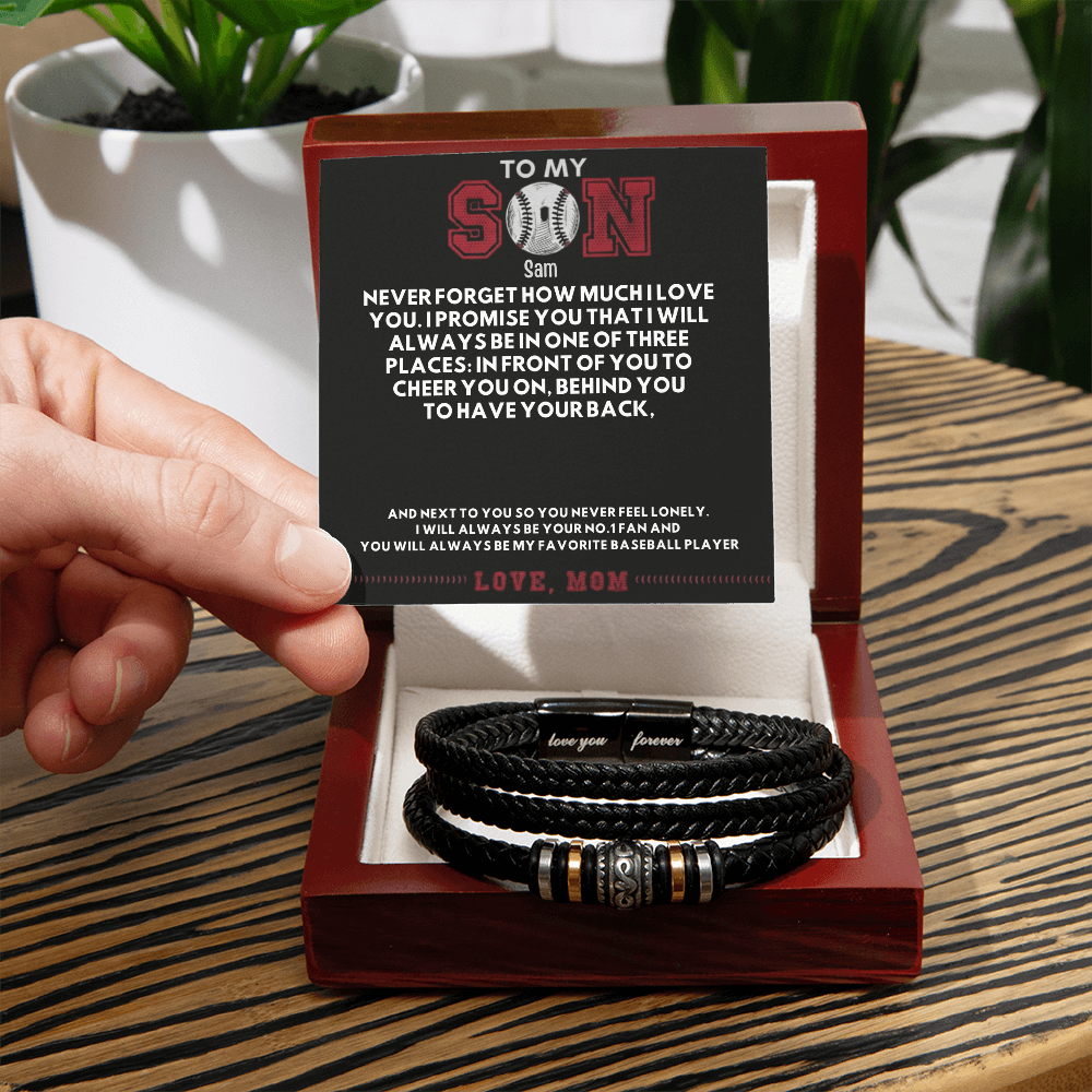 Best Gift For Son Love You Forever Bracelet with Message Card