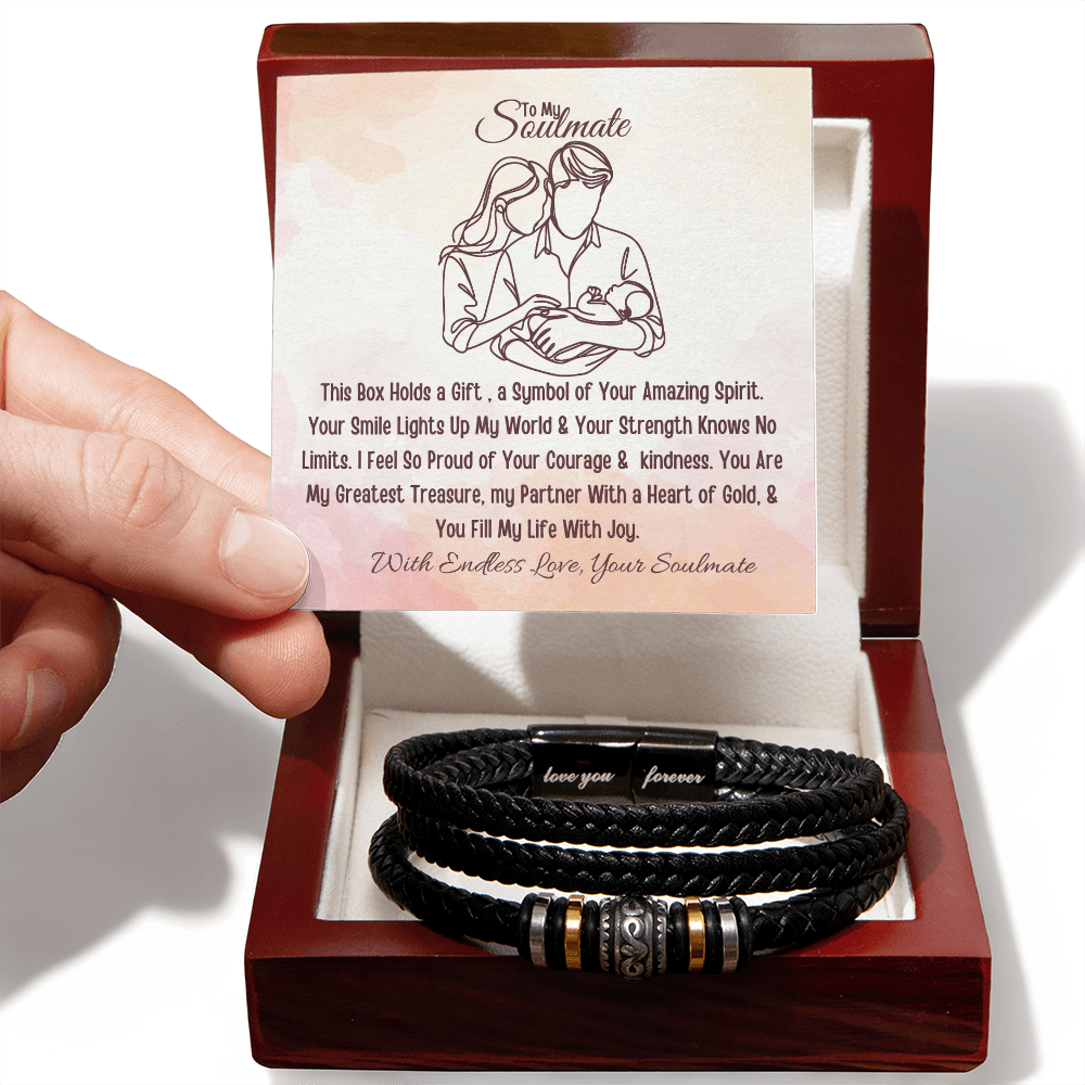 Best Gift For Husband. Love You Forever Bracelet