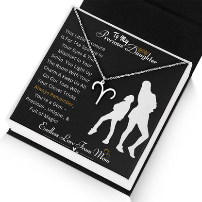 Best Gift For Daughter. Zodiac Symbol Necklace