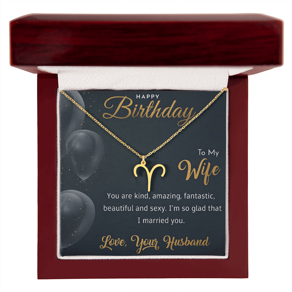 Best Gift For Wife. Zodiac Symbol Necklace