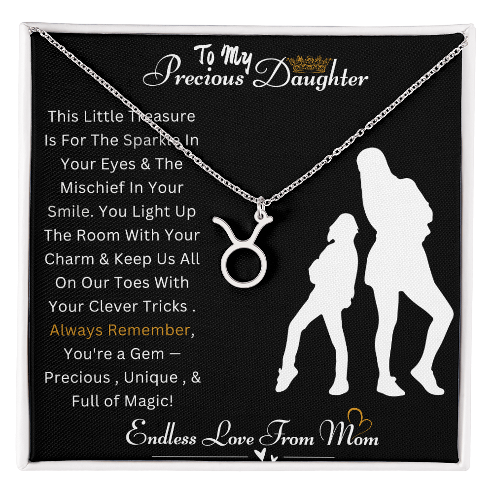 Best Gift For Daughter. Zodiac Symbol Necklace
