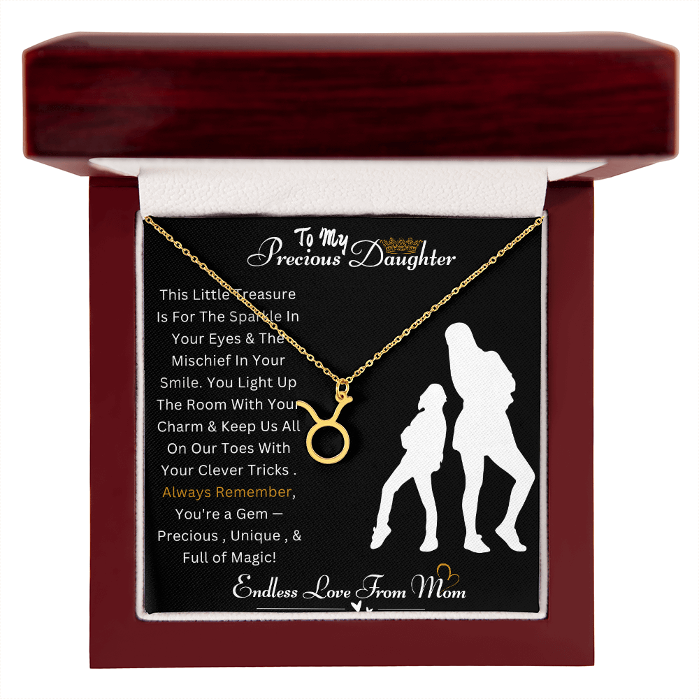 Best Gift For Daughter. Zodiac Symbol Necklace