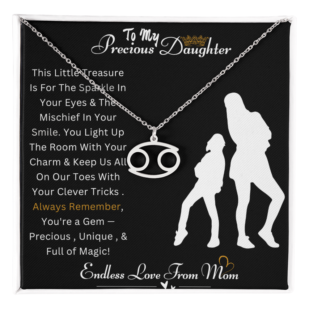 Best Gift For Daughter. Zodiac Symbol Necklace