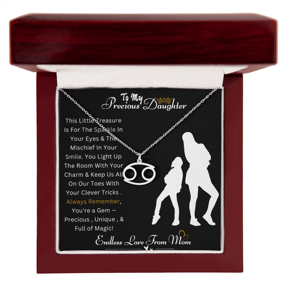 Best Gift For Daughter. Zodiac Symbol Necklace