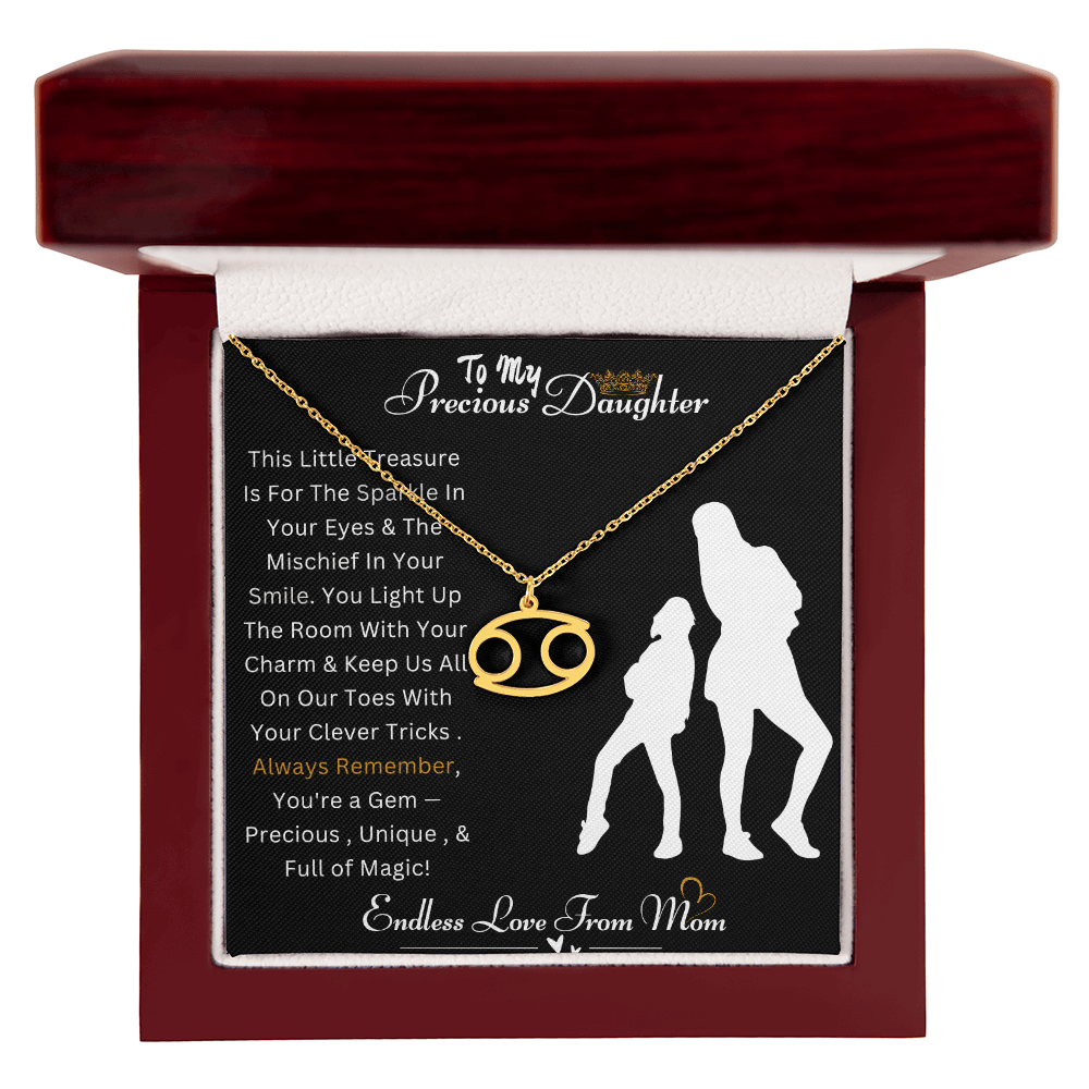 Best Gift For Daughter. Zodiac Symbol Necklace