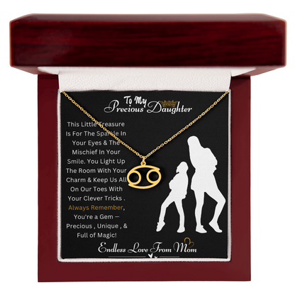 Best Gift For Daughter. Zodiac Symbol Necklace