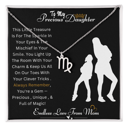 Best Gift For Daughter. Zodiac Symbol Necklace