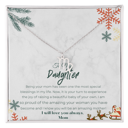 Best Gift For Daughter. Zodiac Symbol Necklace