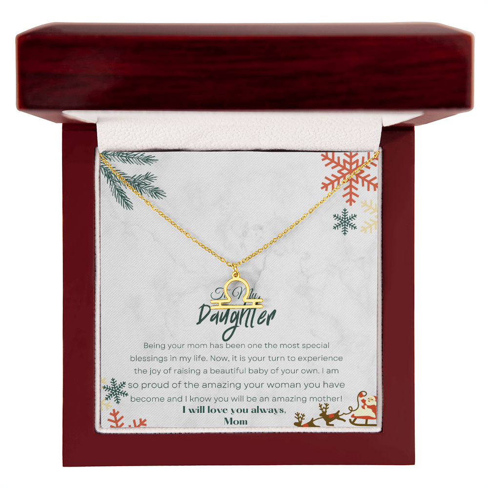 Best Gift For Daughter. Zodiac Symbol Necklace