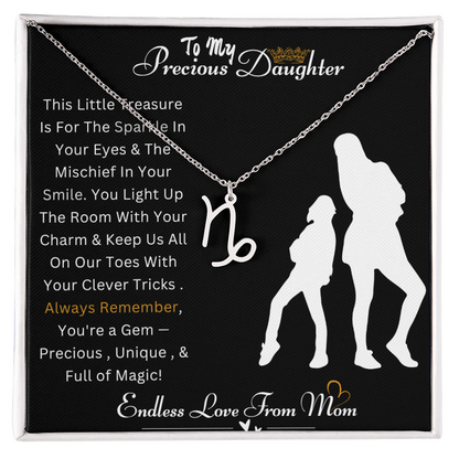 Best Gift For Daughter. Zodiac Symbol Necklace