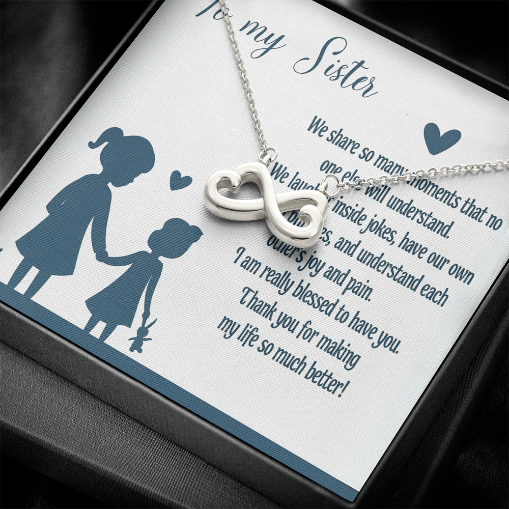 Best Gift For Sister . Endless Love Necklace