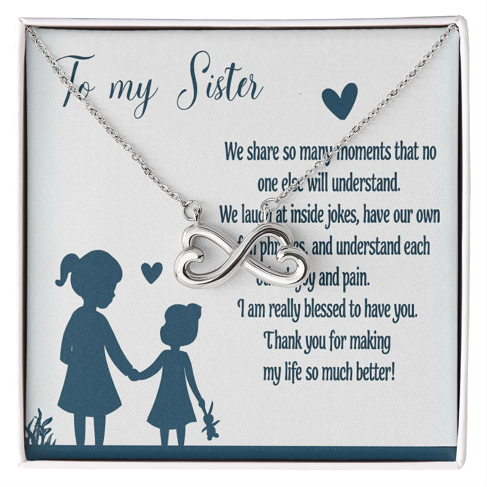 Best Gift For Sister . Endless Love Necklace