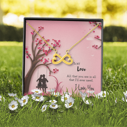 Best Gift For Wife. Endless Love Necklace
