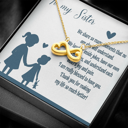 Best Gift For Sister . Endless Love Necklace