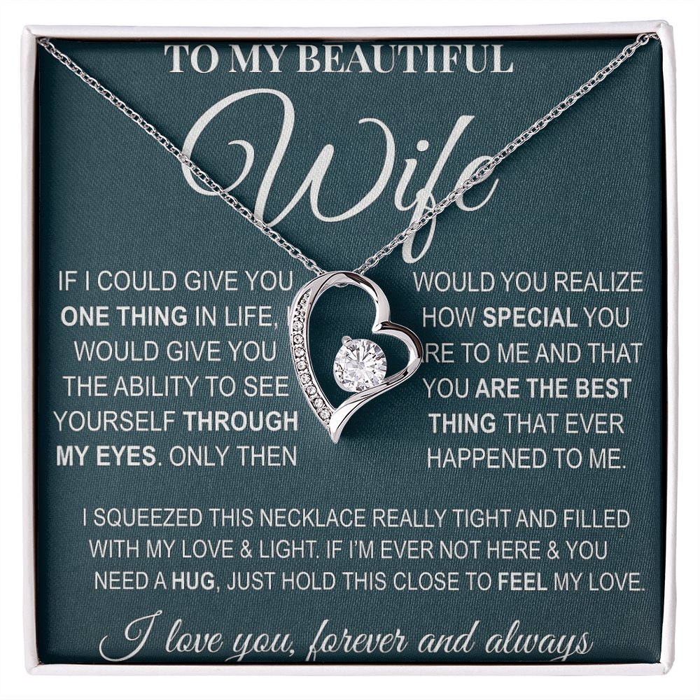 Best Gift For Wife. Forever Love Necklace