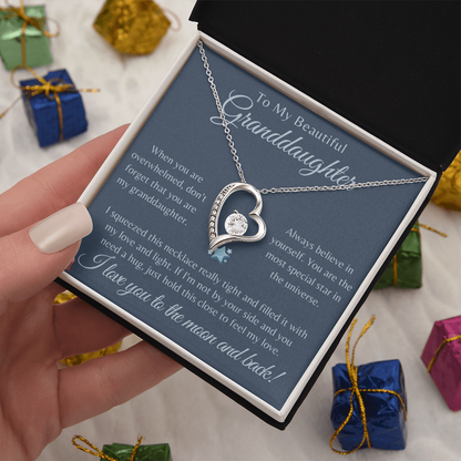Best Gift For GrandDaughter. Forever Love Necklace