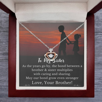 Best Gift For Sister . Crown Pendant Necklace