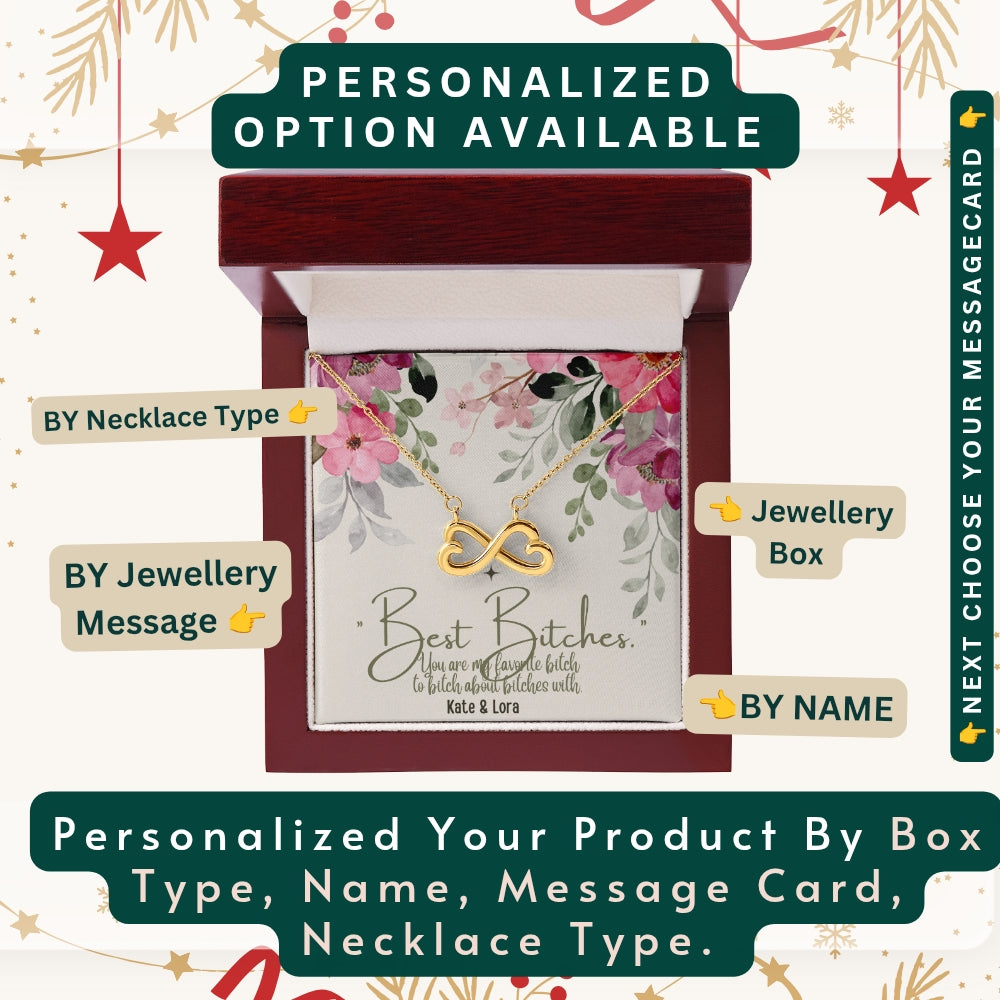 "To My Precious Bestie" – You’re One in a Million, Necklace With Personalized Message Card
