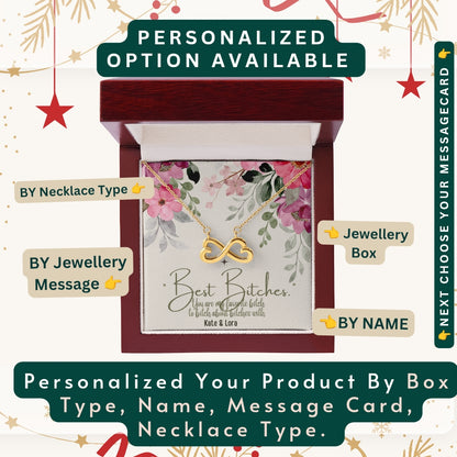 "To My Precious Bestie" – You’re One in a Million, Necklace With Personalized Message Card