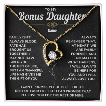 To My Bonus Daughter — A Necklace She’ll Carry in Her Heart Forever 📍