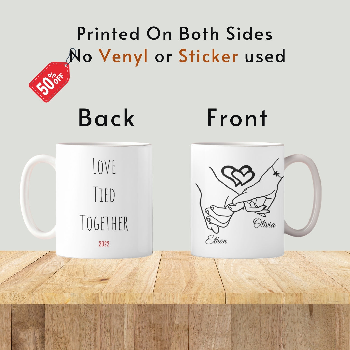 Personalized Couple Mugs Anniversary Gift, Anniversary Mr and Mrs Mugs, Personalized photo mug for couple ,Engagement gifts for couple.