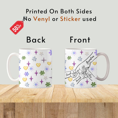 Grandma Mug, Personalized Grandma Cup, Custom Grandma Gifts from Grandkids Names Grandchildren, Grandmother Birthday Mothers Day Gift